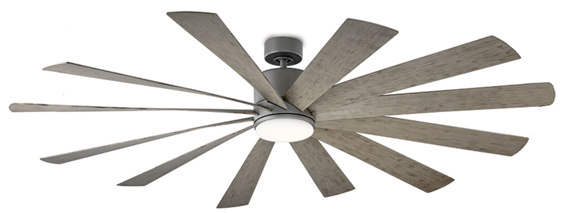 Image 3 80" Modern Forms Windflower Graphite LED Smart Ceiling Fan - Made to O