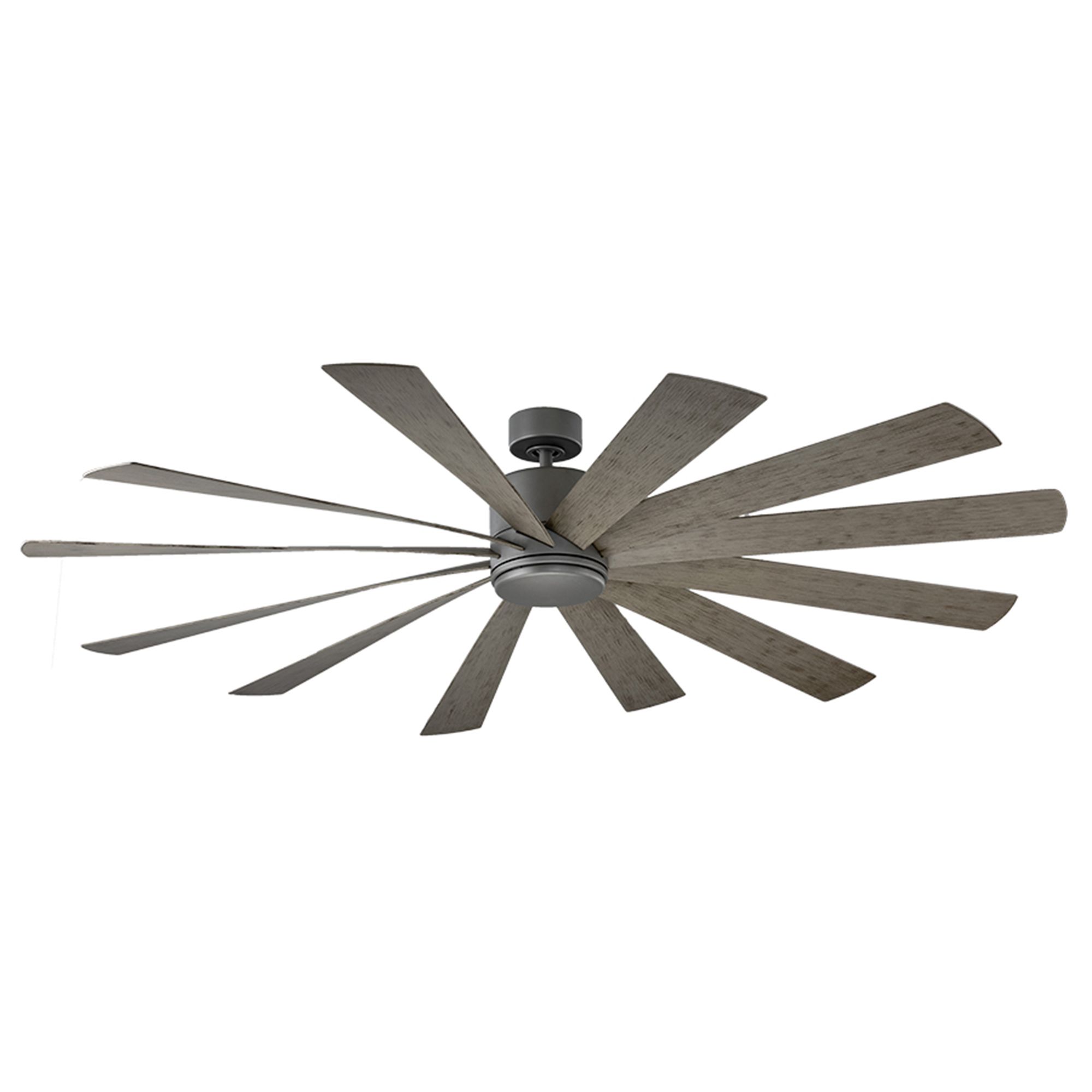Image 5 80" Modern Forms Windflower Graphite LED Smart Ceiling Fan - Made to O more views