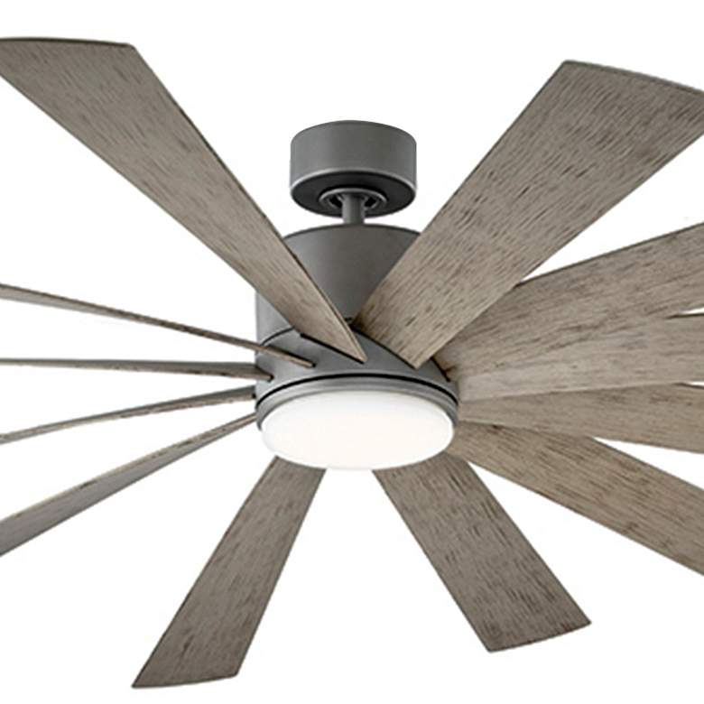 Image 2 80" Modern Forms Windflower Graphite LED Smart Ceiling Fan more views