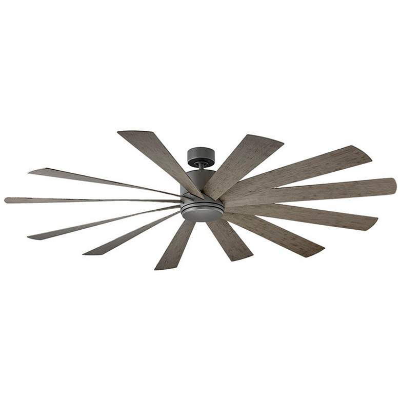 80&quot; Modern Forms Windflower Graphite LED Wet Smart Ceiling Fan more views