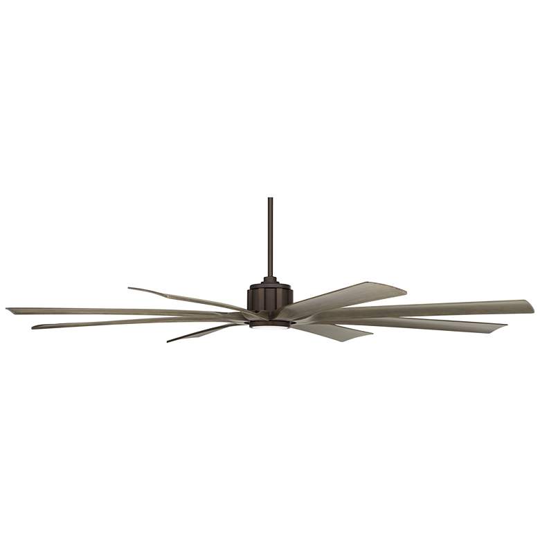 Image 7 80 inch Possini Euro Defender Bronze Oak LED Large Fan with Remote more views