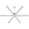 80" Quorum Zeus Satin Nickel and Silver Smart Ceiling Fan