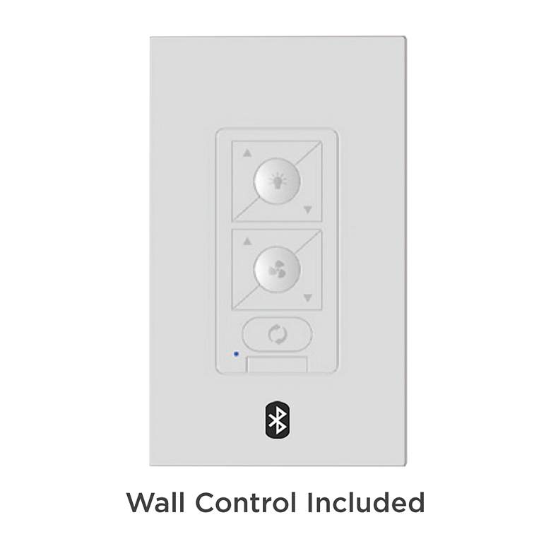 Image 3 80" Windflower Matte Black Ceiling Fan with Koa Blades more views