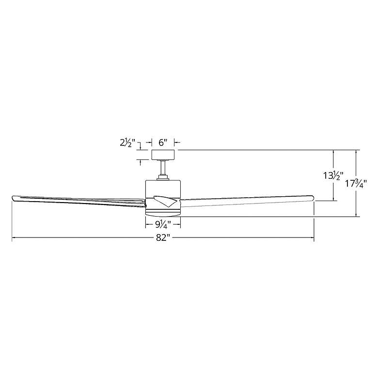 Image 5 80" Windflower Matte Black Ceiling Fan with Koa Blades more views
