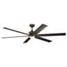 80" Kichler Szeplo II Bronze Wet Rated LED Large Fan with Wall Control