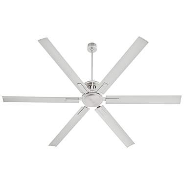 80" Quorum Zeus Satin Nickel and Silver Smart Ceiling Fan