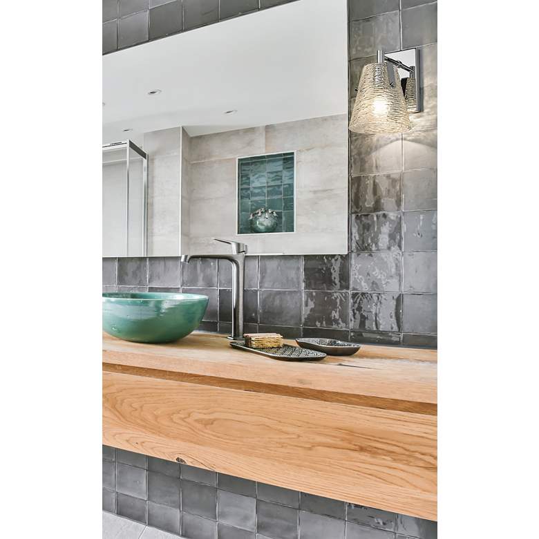 Image 1 Analia by Z-Lite Chrome 1 Light Wall Sconce in scene