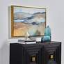 1_Uttermost Folded Hills 37 1/2" Wide Framed Canvas Wall Art in scene