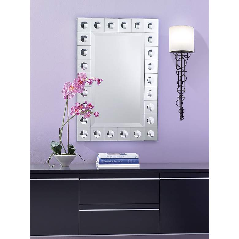 Image 1 George Kovacs Circles Collection 30” High Wall Sconce in scene