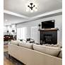 1_Artemis 21" Wide Matte Black 10-Light Ceiling Light in scene