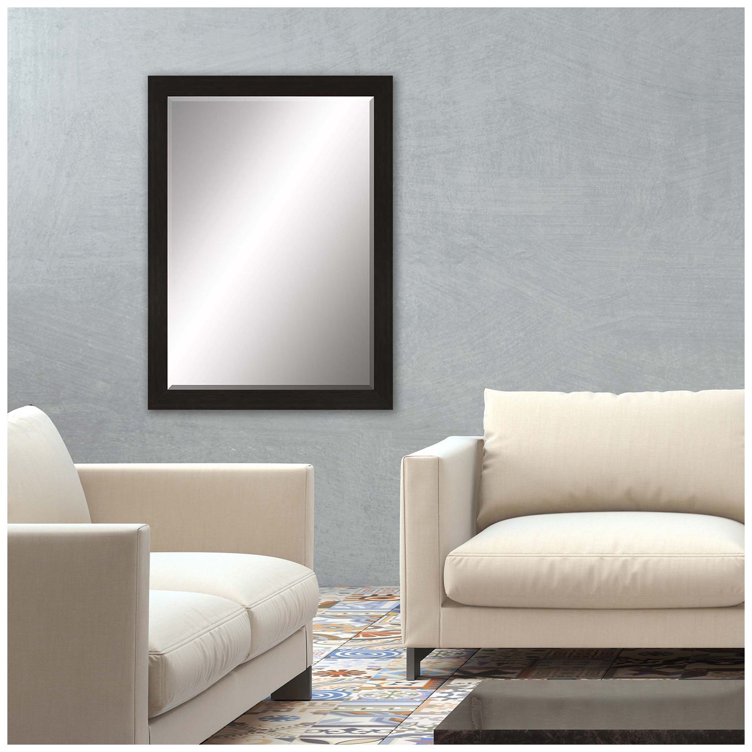 Image 3 #808 Brown Neutral Wall Mirror - 29" x 41" more views