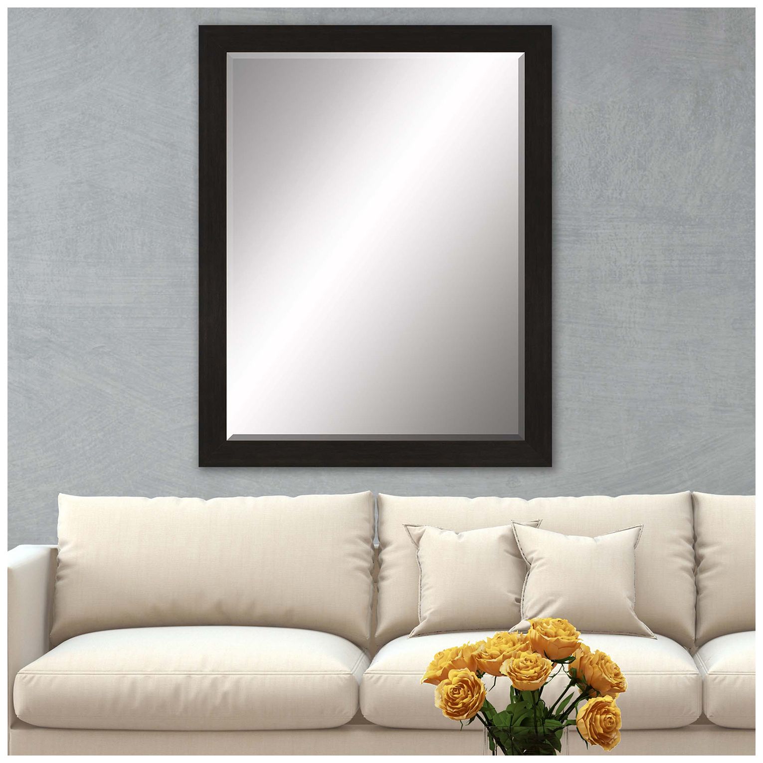 Image 3 #808 Brown Neutral Wall Mirror - 41" x 53" more views