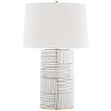 Jamie Young Trace Off White Ceramic, Jamie Young Trace Table Lamp
