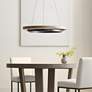1_Visual Comfort Grace 35 3/4" Wide Matte Black LED Chandelier in scene