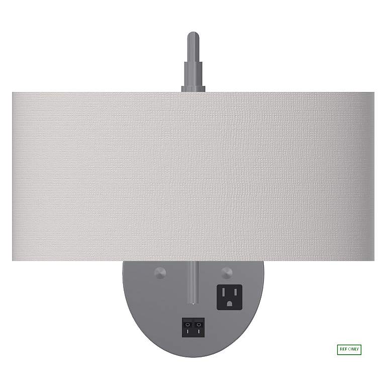 Image 1 80W42 - Double Headboard Sconce with Outlet