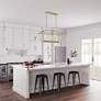 1_Millennium Lighting Cavelli 40" Modern Gold 5-Light Island Pendant in scene