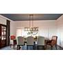 1_Quoizel Brockton 42"W Gray Ash 5-Light Island Chandelier in scene