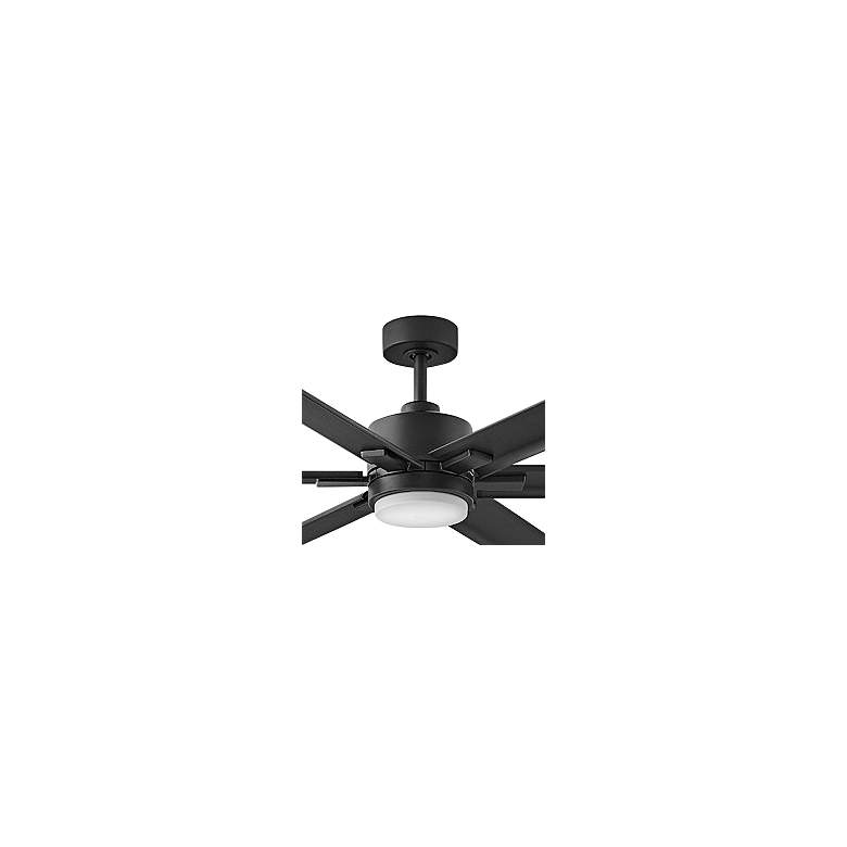 Image 2 82" Hinkley Indy Maxx Matte Black Outdoor LED Smart Ceiling Fan more views