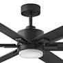 82" Hinkley Indy Maxx Matte Black Outdoor LED Smart Ceiling Fan