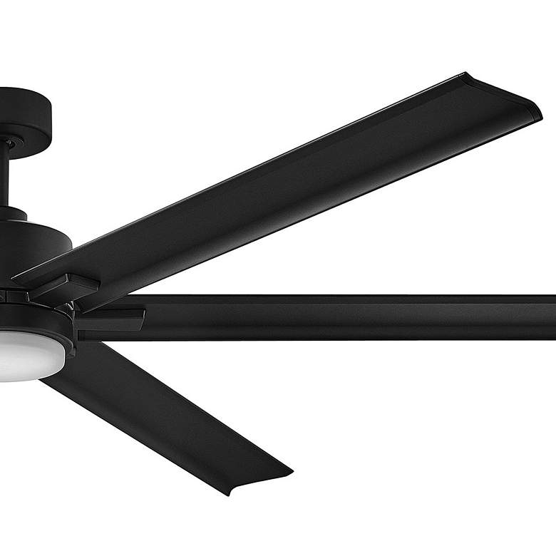 Image 3 82" Hinkley Indy Maxx Matte Black Outdoor LED Smart Ceiling Fan more views