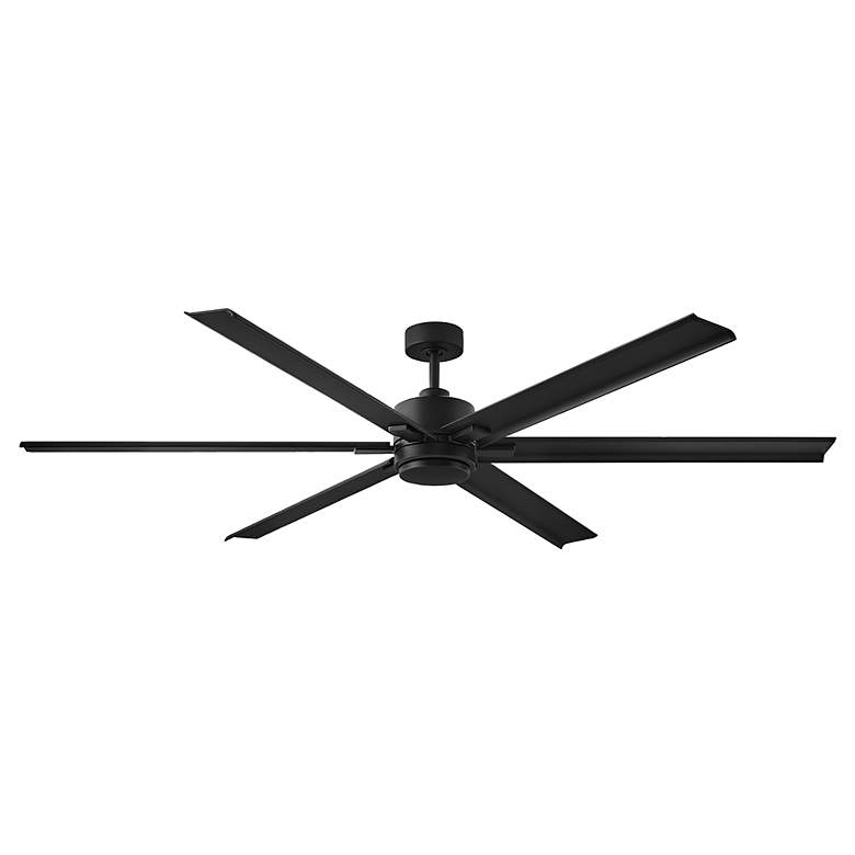 Image 4 82" Hinkley Indy Maxx Matte Black Outdoor LED Smart Ceiling Fan more views