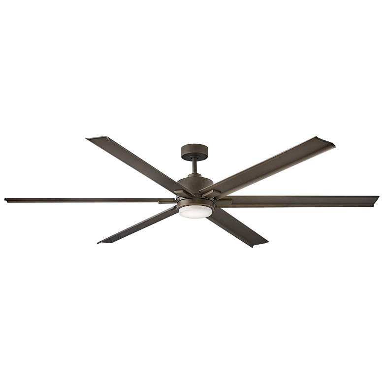 Image 1 82" Hinkley Indy Maxx Matte Bronze Outdoor LED Smart Ceiling Fan
