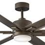 82" Hinkley Indy Maxx Matte Bronze Outdoor LED Smart Ceiling Fan