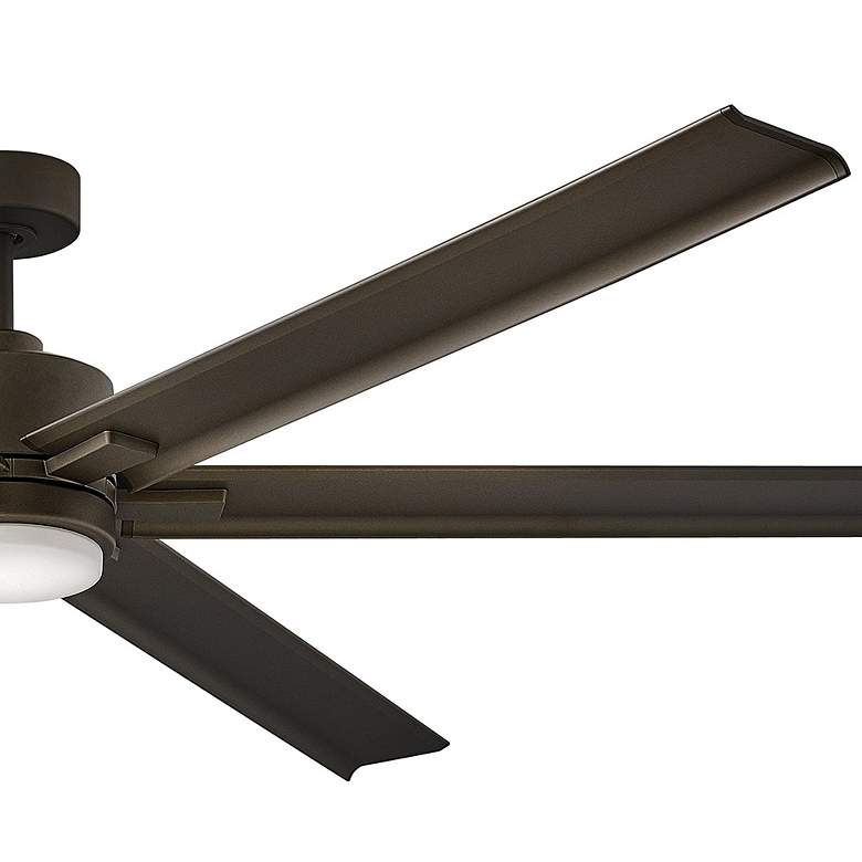 Image 4 82" Hinkley Indy Maxx Matte Bronze Outdoor LED Smart Ceiling Fan more views