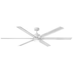 82&quot; Hinkley Indy Maxx Matte White Smart LED Ceiling Fan with Remote