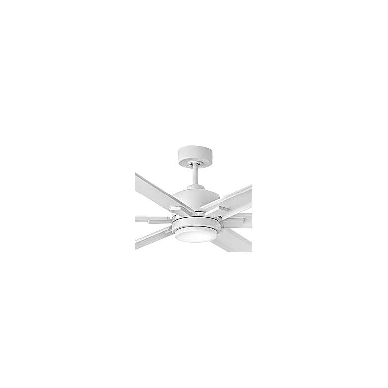 Image 2 82" Hinkley Indy Maxx Matte White Smart LED Ceiling Fan with Remote more views
