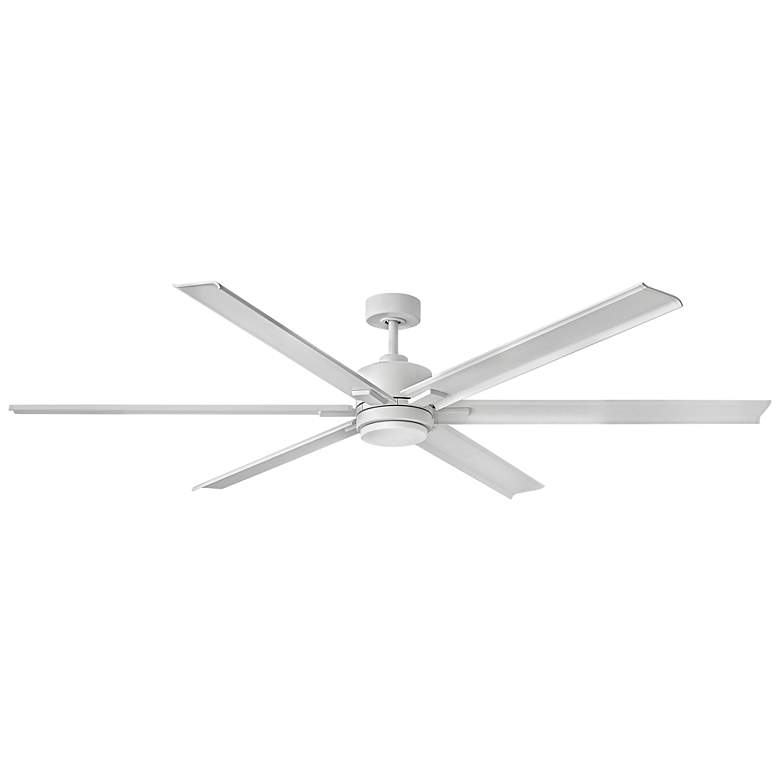 Image 3 82" Hinkley Indy Maxx Matte White Smart LED Ceiling Fan with Remote more views
