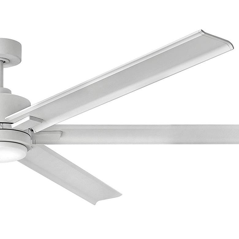Image 4 82" Hinkley Indy Maxx Matte White Smart LED Ceiling Fan with Remote more views