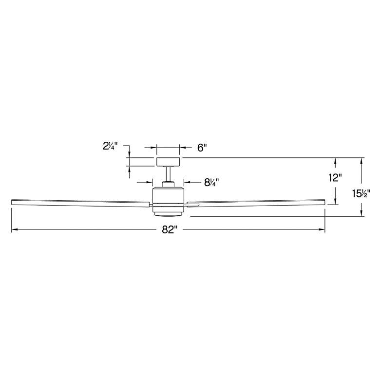 Image 7 82" Hinkley Indy Maxx Matte White Smart LED Ceiling Fan with Remote more views