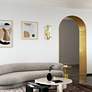 1_Castleton 12" High Polished Brass Wall Sconce in scene