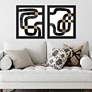 1_Metro Path I 24" High 2-Piece Framed Wall Art Set in scene