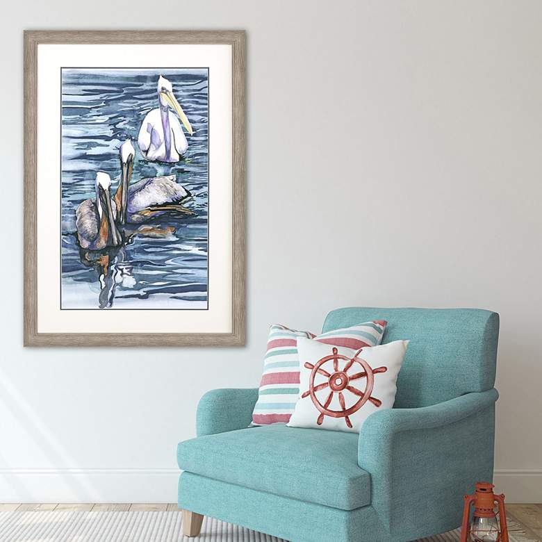 Image 1 Three's Company 52" High Rectangular Giclee Framed Wall Art in scene