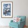 1_Three's Company 52" High Rectangular Giclee Framed Wall Art in scene