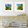 1_Sea and Sand 26" Square 2-Piece Giclee Framed Wall Art Set in scene
