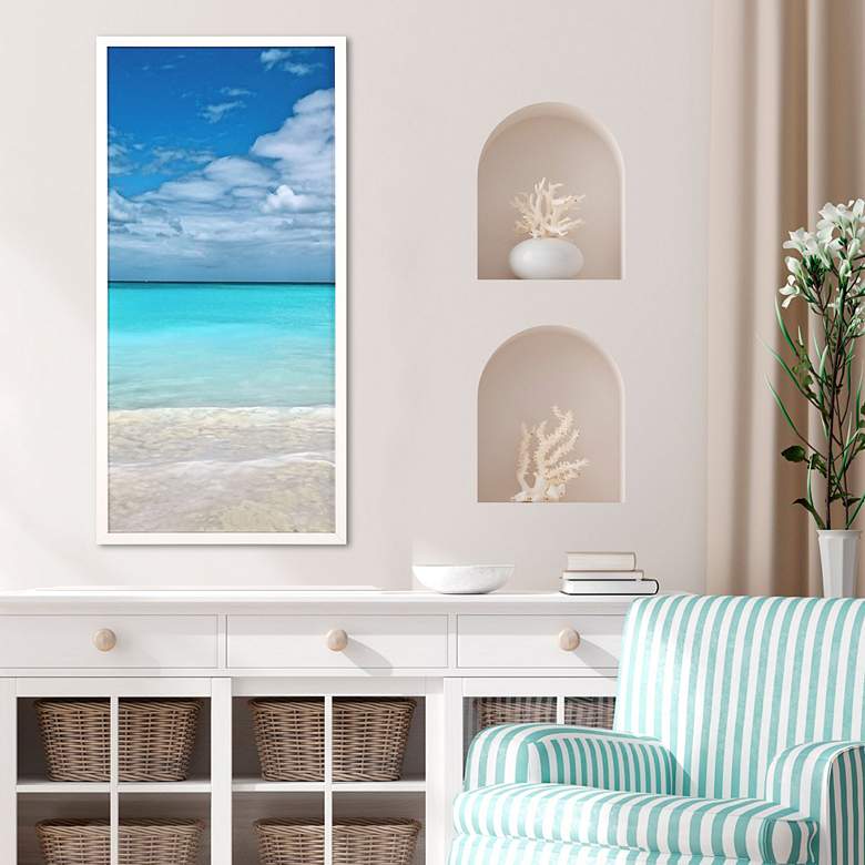 Image 1 Come Sea Me II 42" High Rectangular Giclee Framed Wall Art in scene