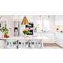 1_Eaton 24" Wide Rubbed Brass Pendant Light in scene
