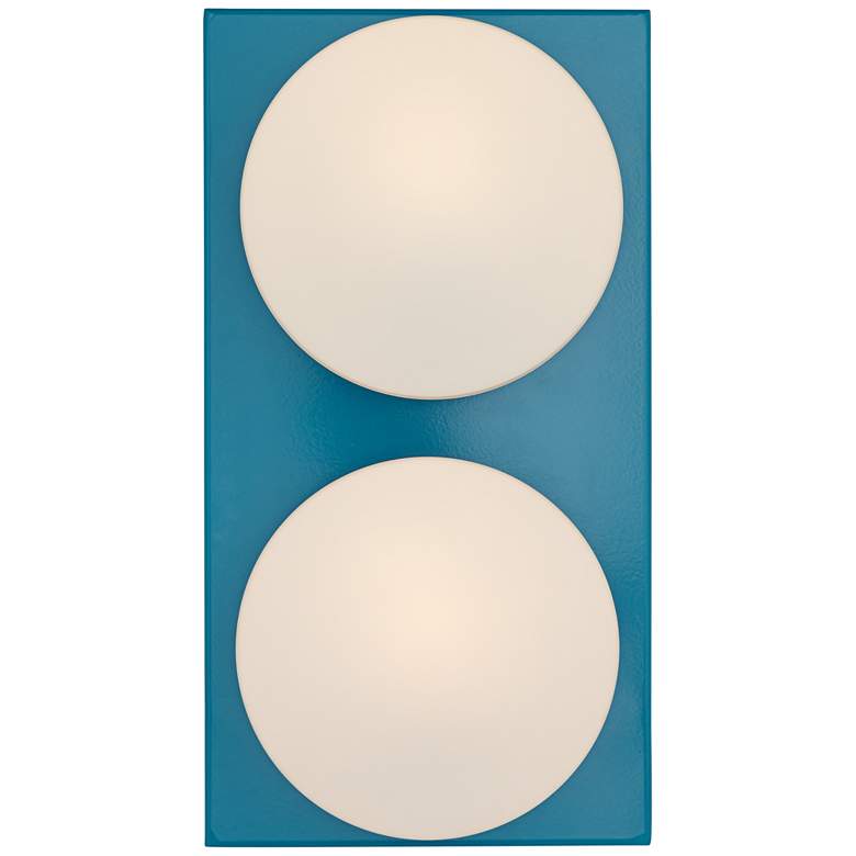 Image 2 82E81- Turquoise Blue ADA Wall Sconce more views