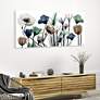 Floral Landscape 48" Wide Tempered Glass Graphic Wall Art in scene