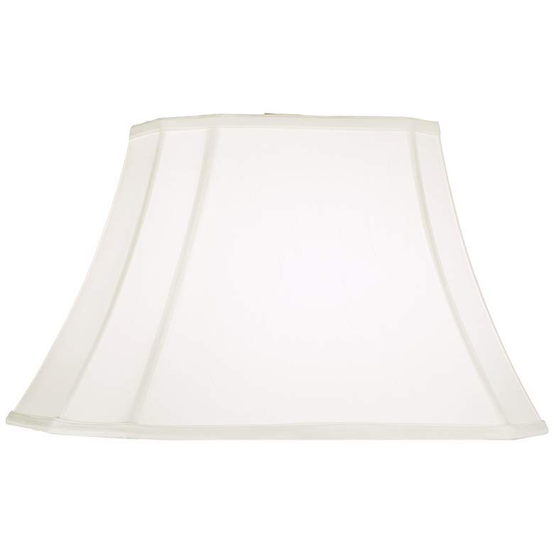 Image 1 83302 - Off-White Shantung Rectangular Bell Lamp Shade