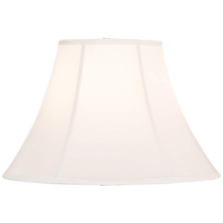 Image 1 83381 - Off-White Shantung Round Bell Lamp Shade