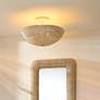 1_Jamie Young Tsunami 24" Wide White Wood Bead Ceiling Light in scene