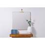 1_Frida Shiny Gold 48" x 40" Oversized Rectangle Wall Mirror in scene