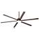84" Casa Arcade Bronze Damp Rated LED Large Ceiling Fan with Remote