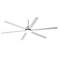 84" Casa Arcade Brushed Nickel Damp Rated LED Ceiling Fan with Remote