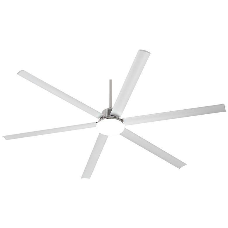 Image 5 84" Casa Arcade Brushed Nickel Damp Rated LED Ceiling Fan with Remote more views