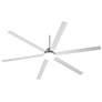 84" Casa Arcade Brushed Nickel Damp Rated LED Ceiling Fan with Remote